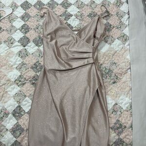 Honey and Rosie Asymmetrical Dress in Cream